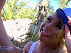Blonde-haired tomboy Katerina Kay gets nicely fucked outdoors